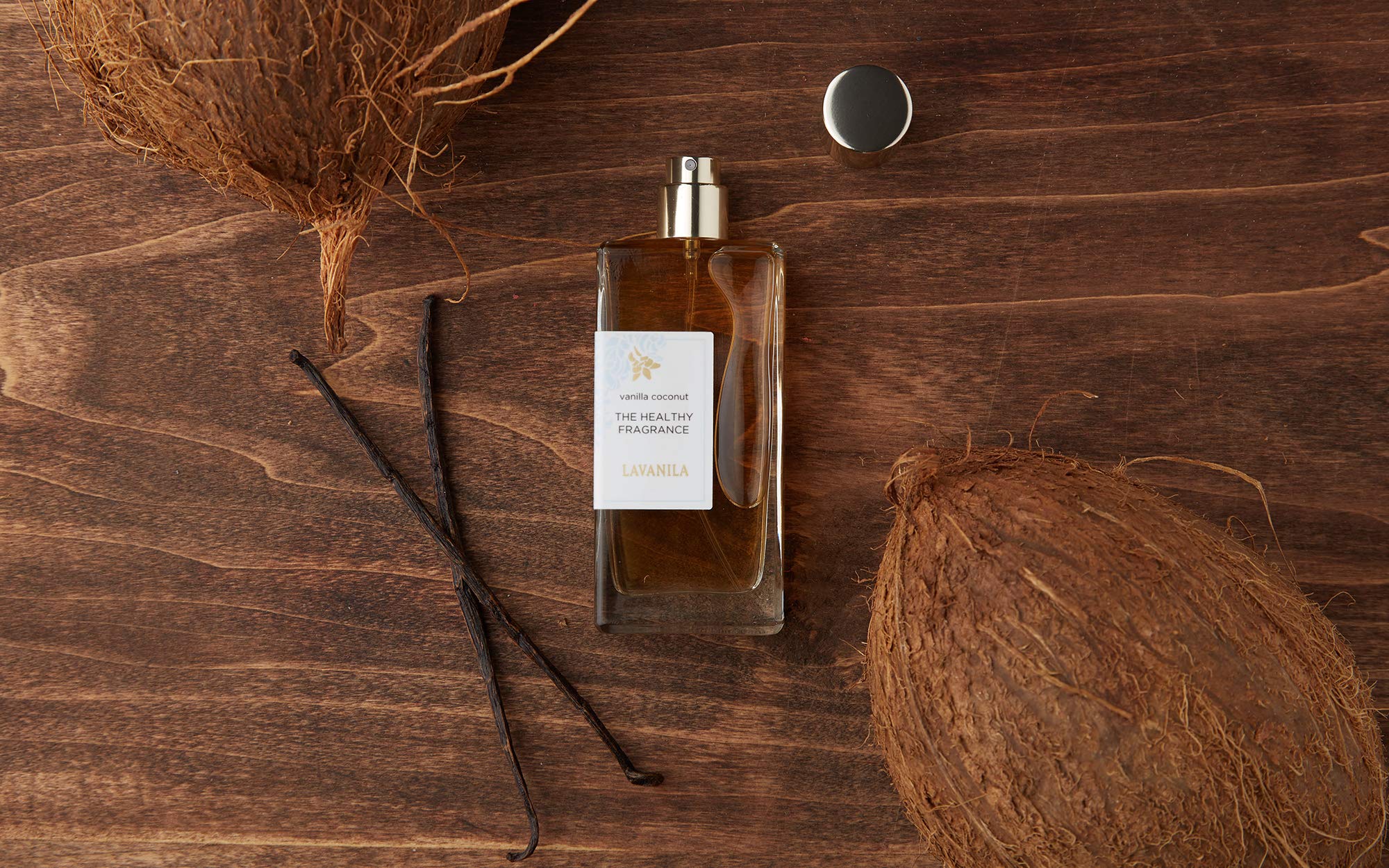 Lavanila Vanilla Coconut perfume in sunlit glow for bright mood