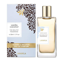 Lavanila Vanilla Coconut perfume pump applying for lasting scent