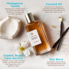 Lavanila Vanilla Coconut on wrist highlighting warm vanilla notes