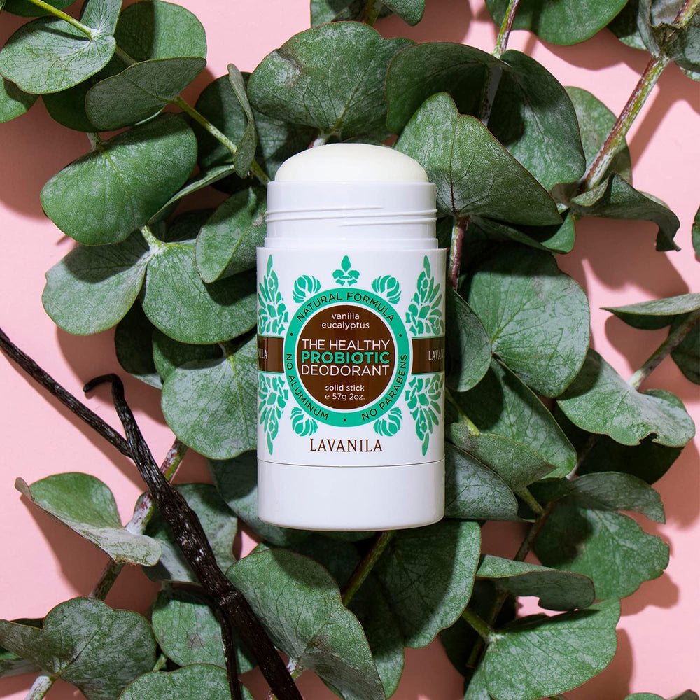Aluminum-free claim highlighted on Lavanila packaging.