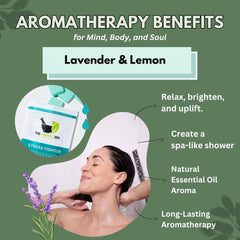 Lavender oil close-up from The Herbal Zen shower steamer