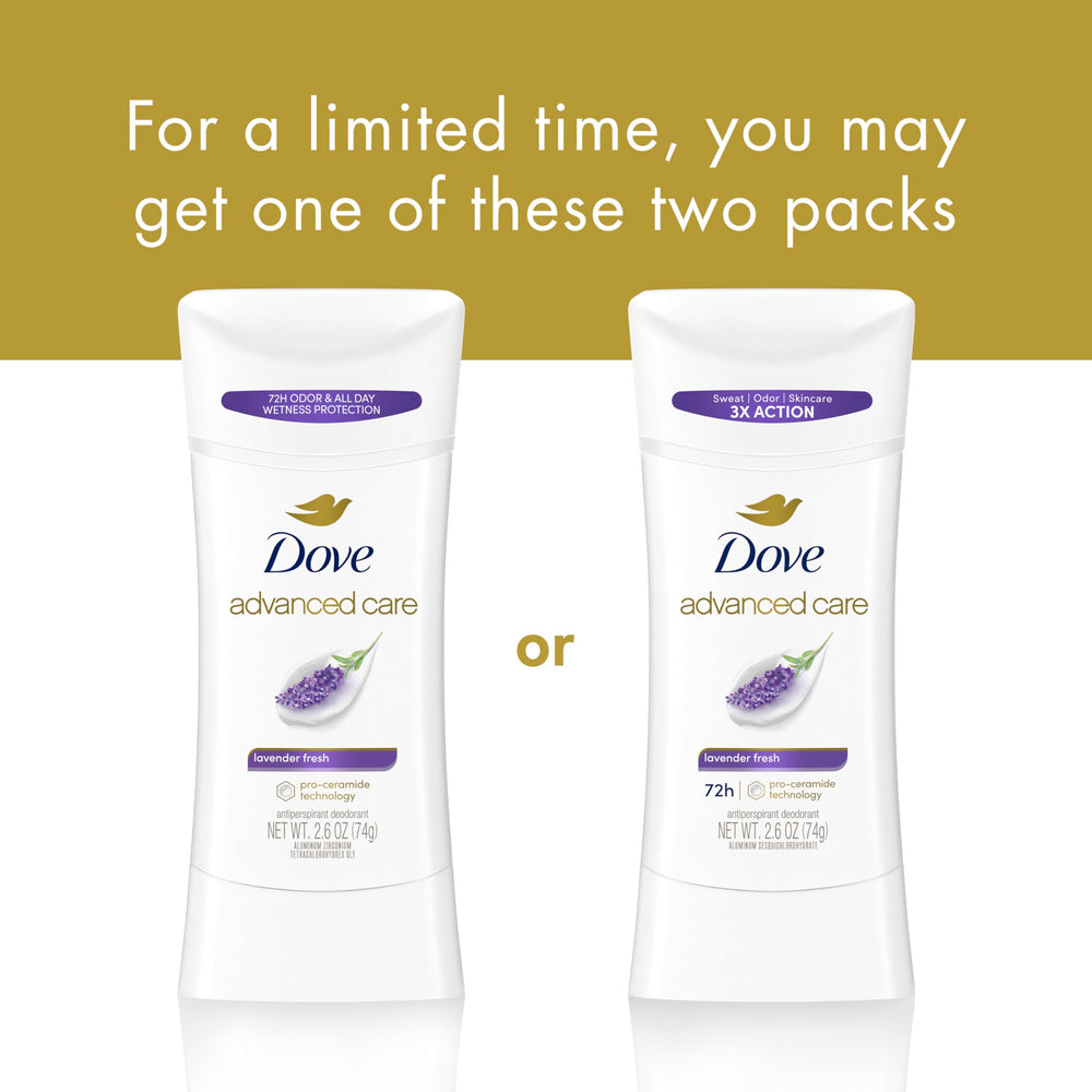 Close-up of the lavender scent from Dove Advanced Care Lavender Fresh