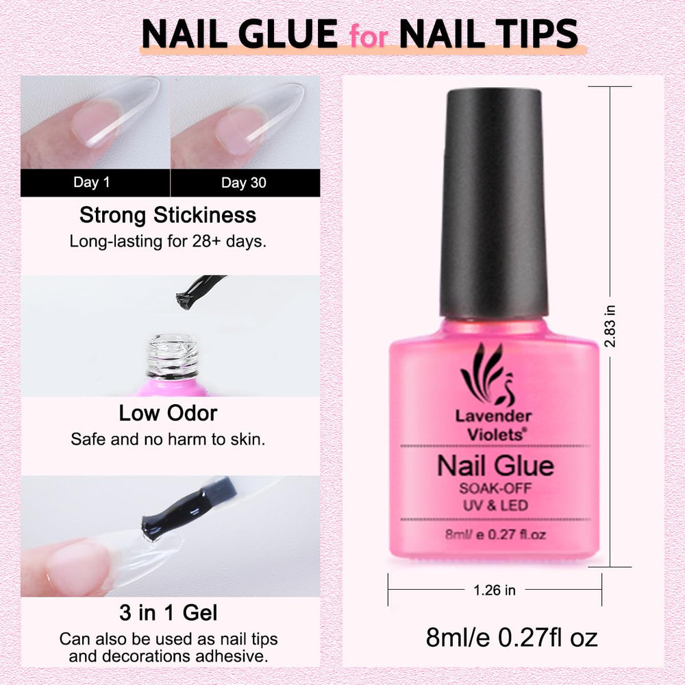 Lavender Violets 21 gel colors set for versatile looks.