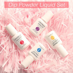 Lavender Violets base coat bottle highlighting smooth foundation for dip color