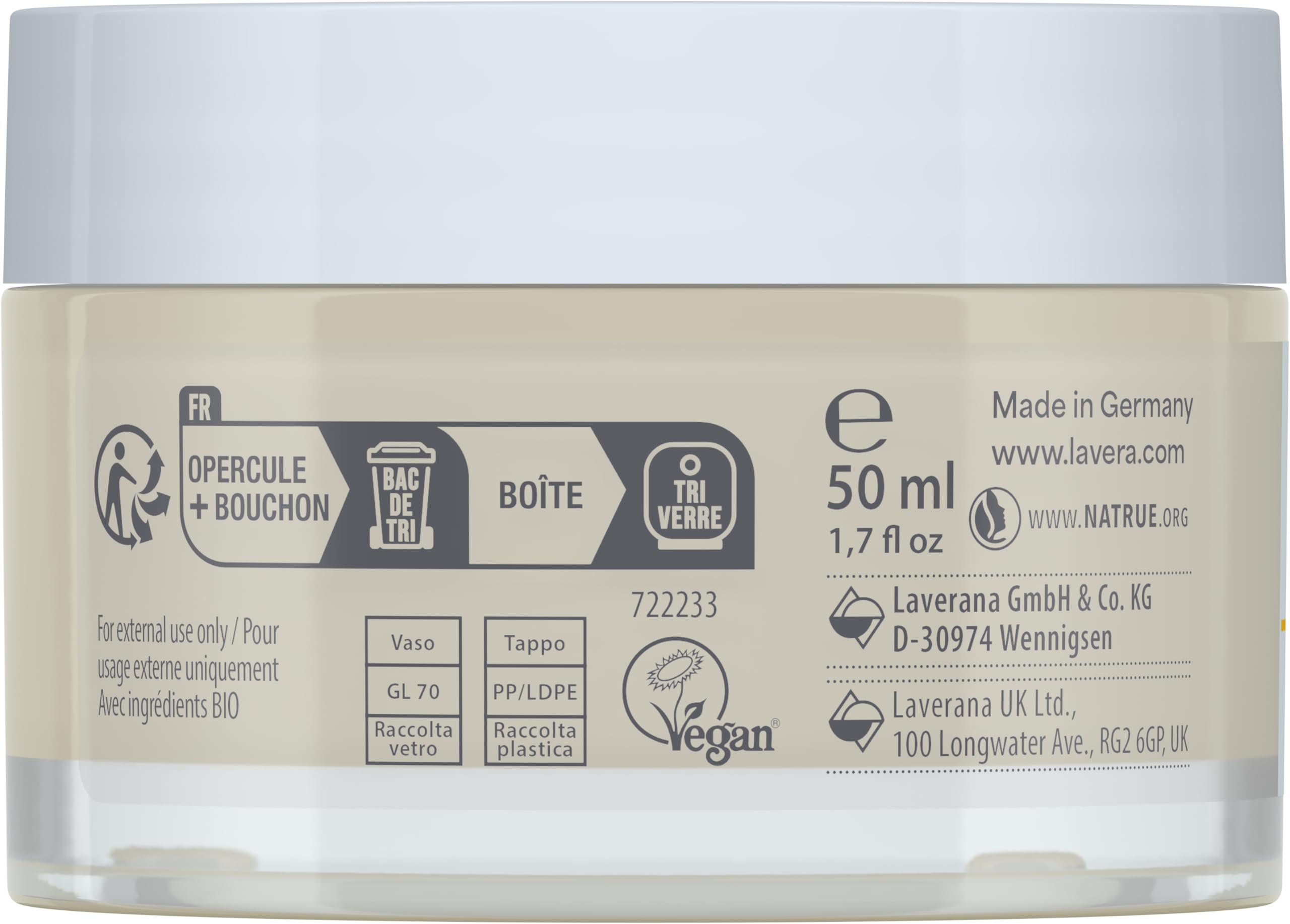 Ingredients panel lists Jojoba oil and Aloe Vera.