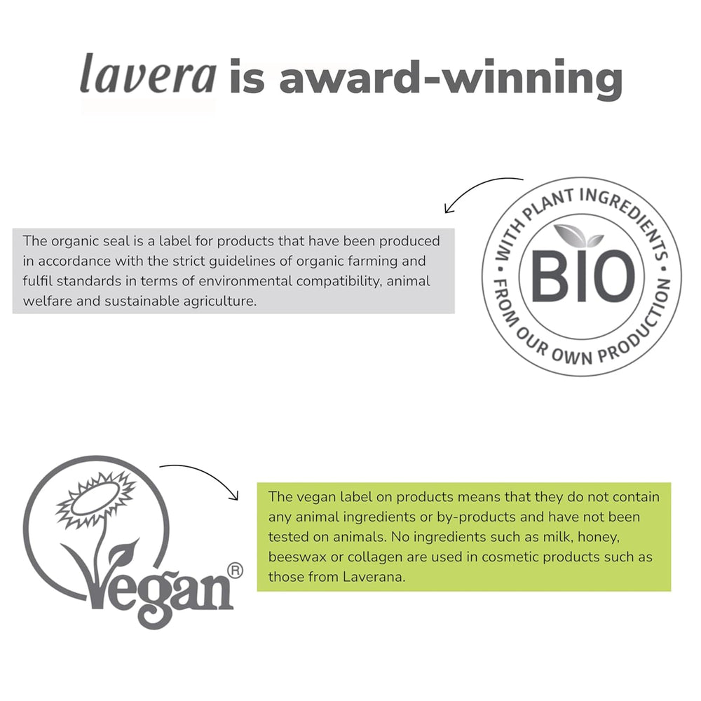 Lavera Deo Roll-On Basis sensitiv aloe-mineral blend promotes natural care.