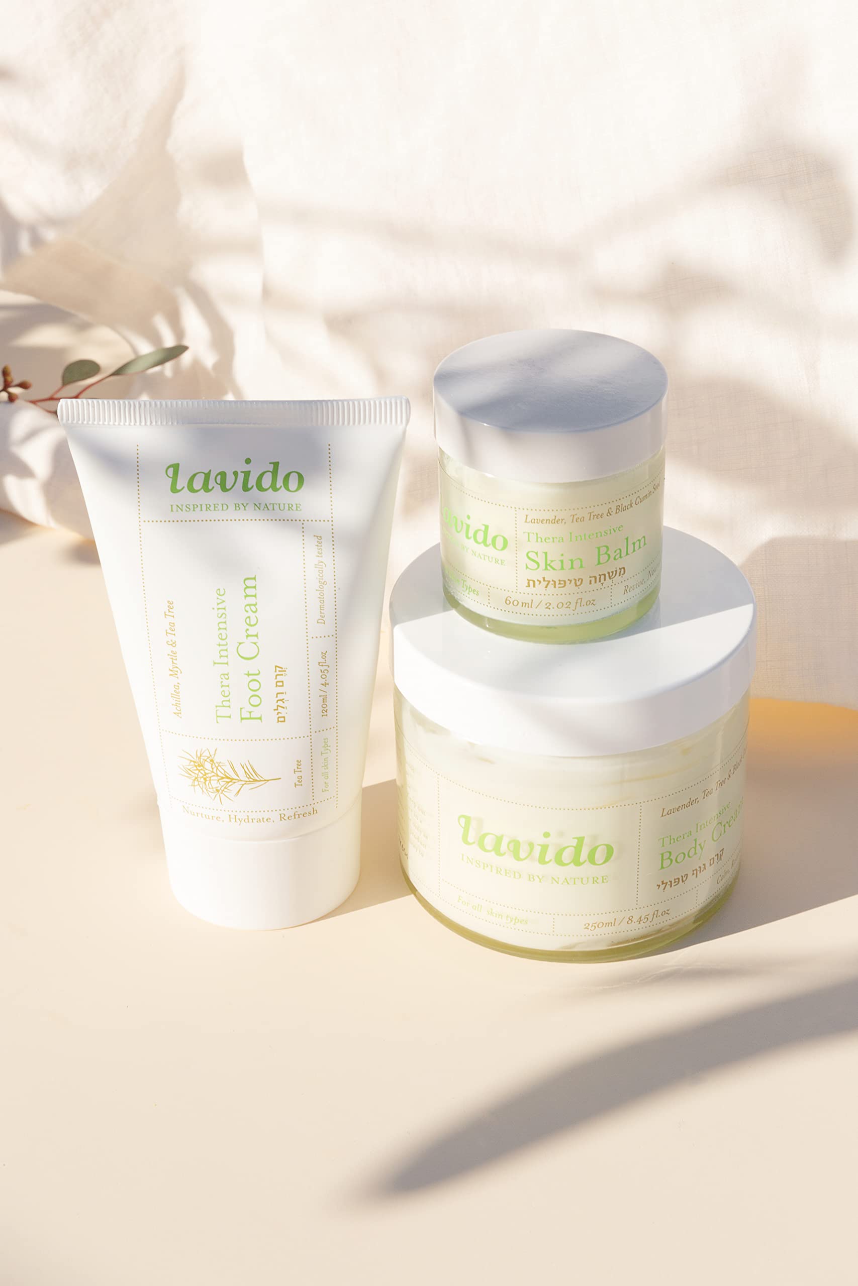 Lavido apply generously to towel-dried skin for quick absorption.
