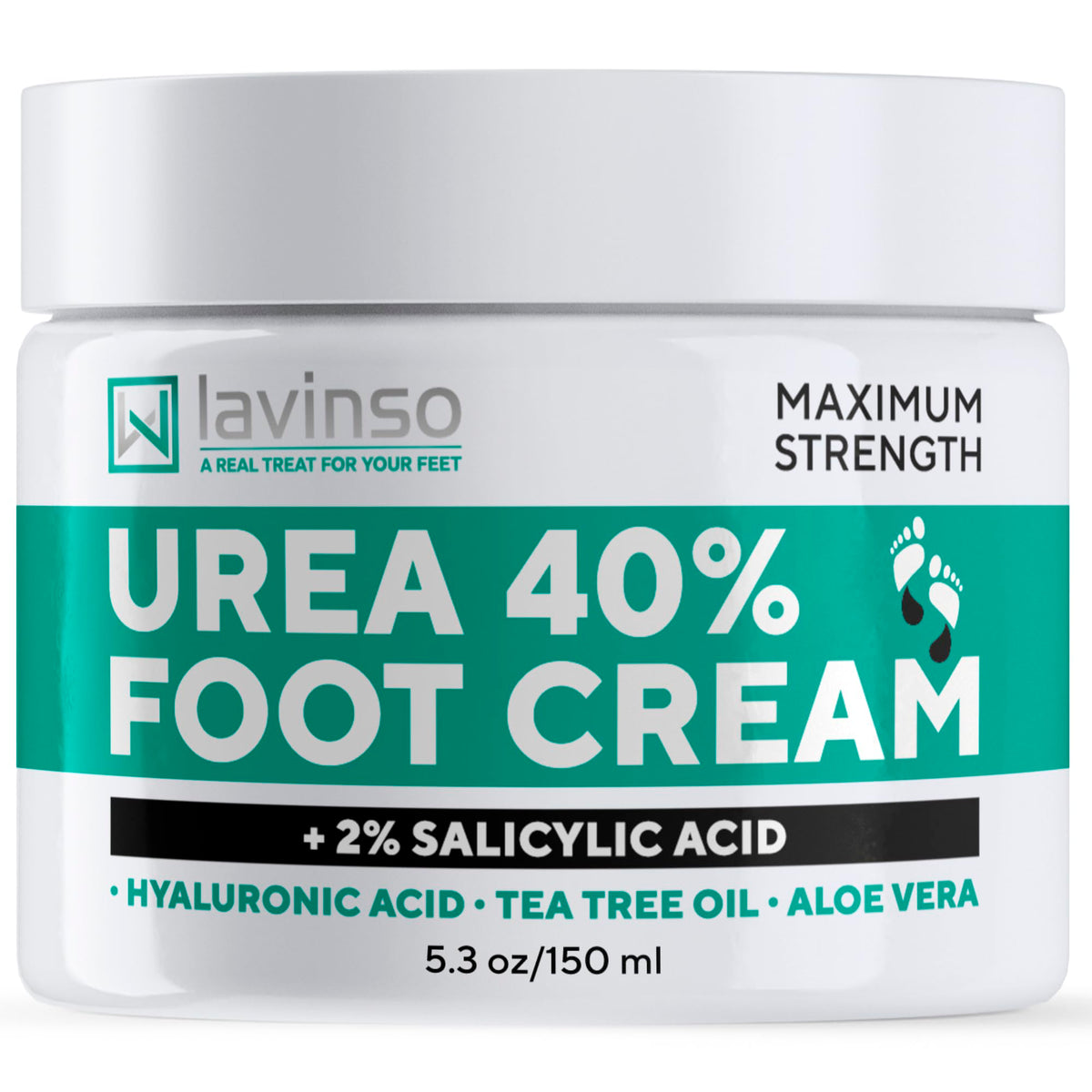 Lavinso Urea Cream 40% tube close-up demonstrating intense hydration.