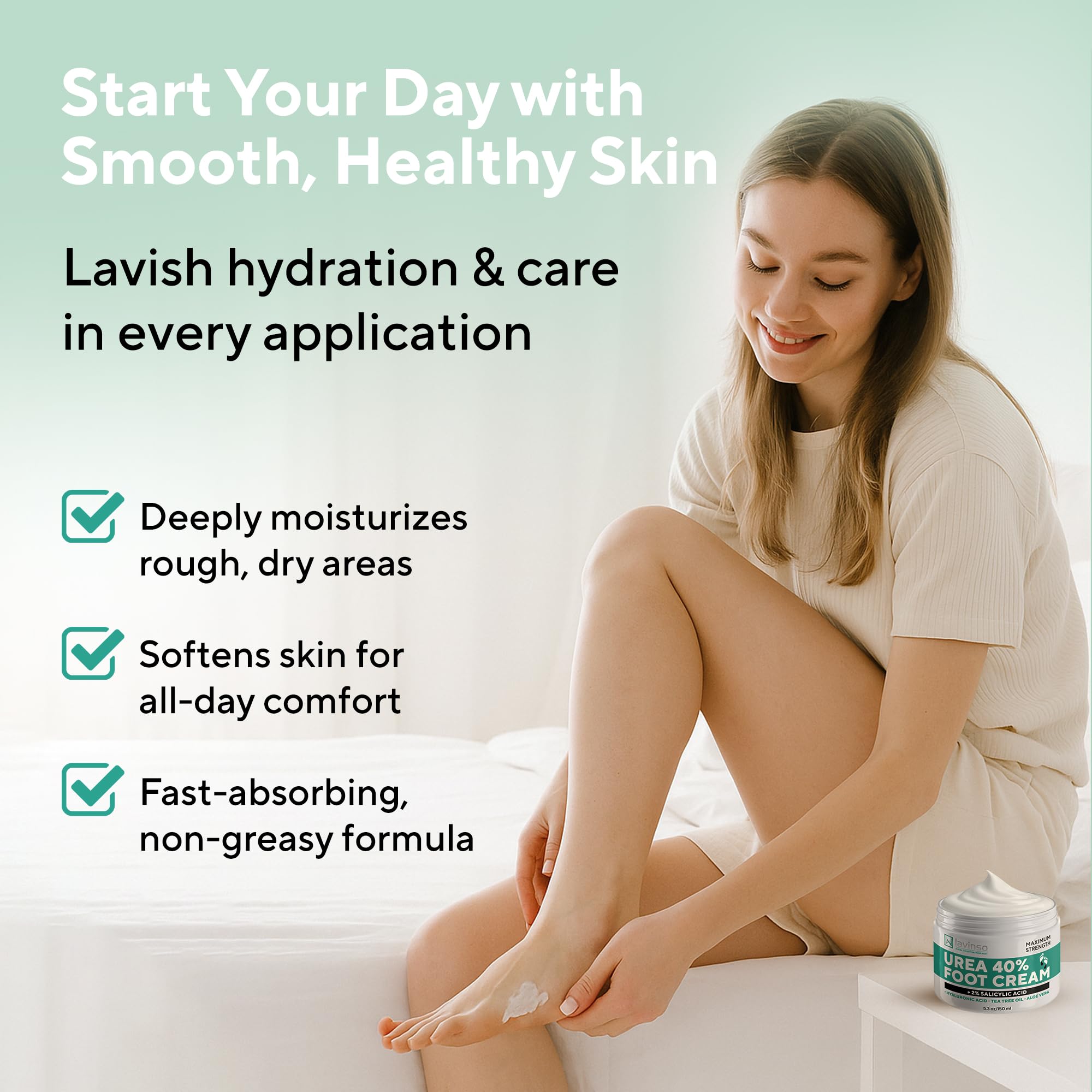 Lavinso Urea Cream suitable for men and women in foot care.