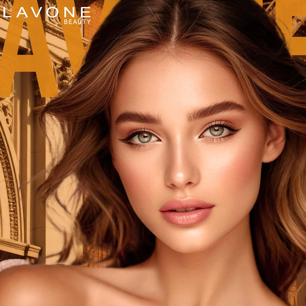 LAVONE all-day wear brow kit resists smudging.