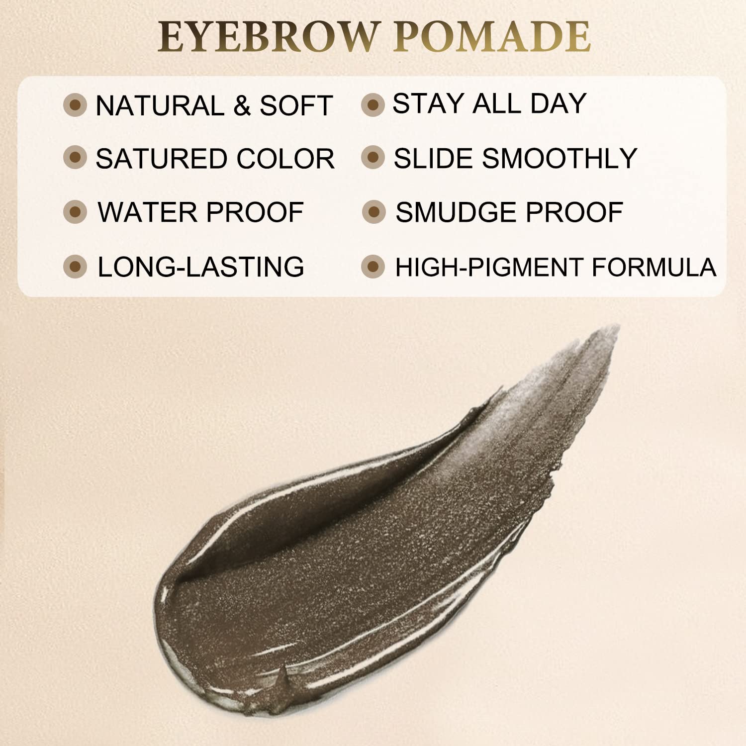 LAVONE brow kit zipper pouch for on-the-go touch-ups