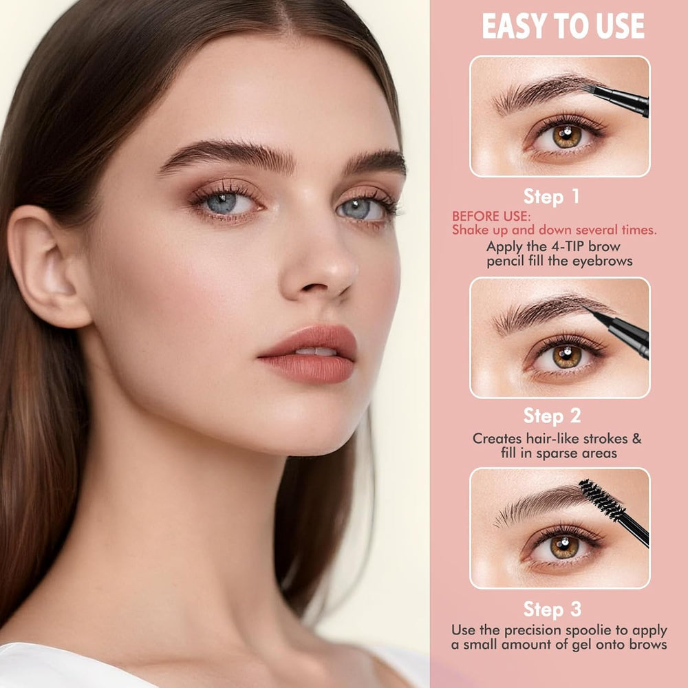LAVONE dual-ended applicator for easy blending and setting brows