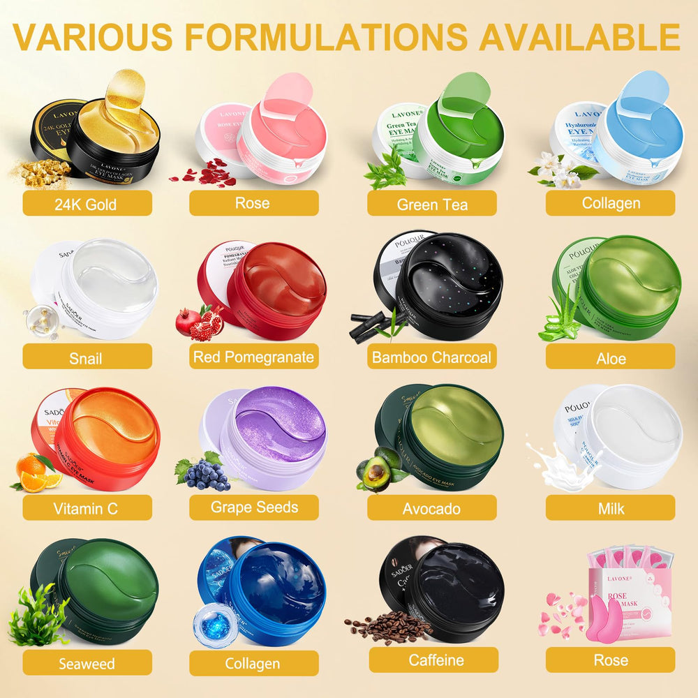 LAVONE eye patches on soft skin provide a soothing look and comfortable wear.