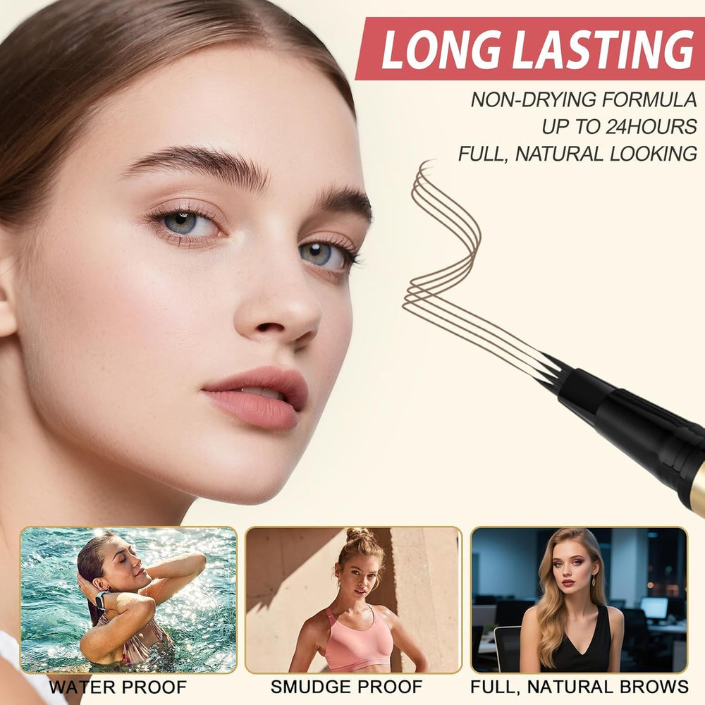 LAVONE clear brow gel provides light hold and texture without stiffness