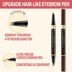 LAVONE Eyebrow Pen curved-tip provides precise brow shaping and definition.