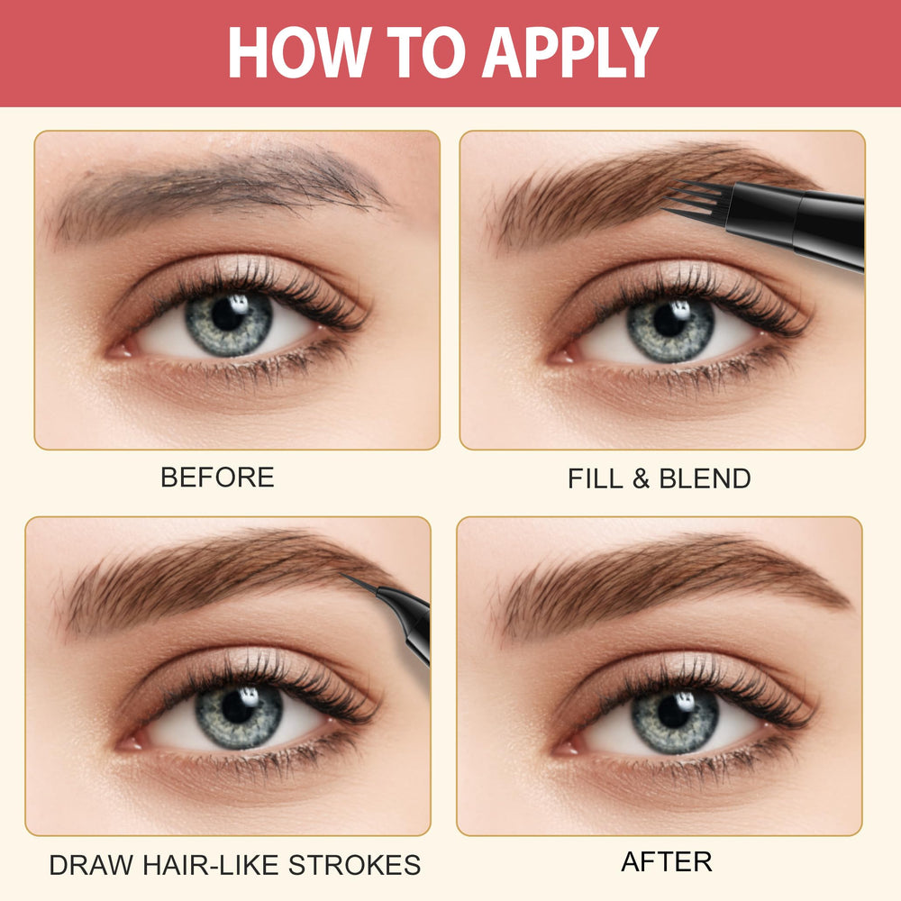 LAVONE Eyebrow Pen taupe-shade suits cool and light brow tones.
