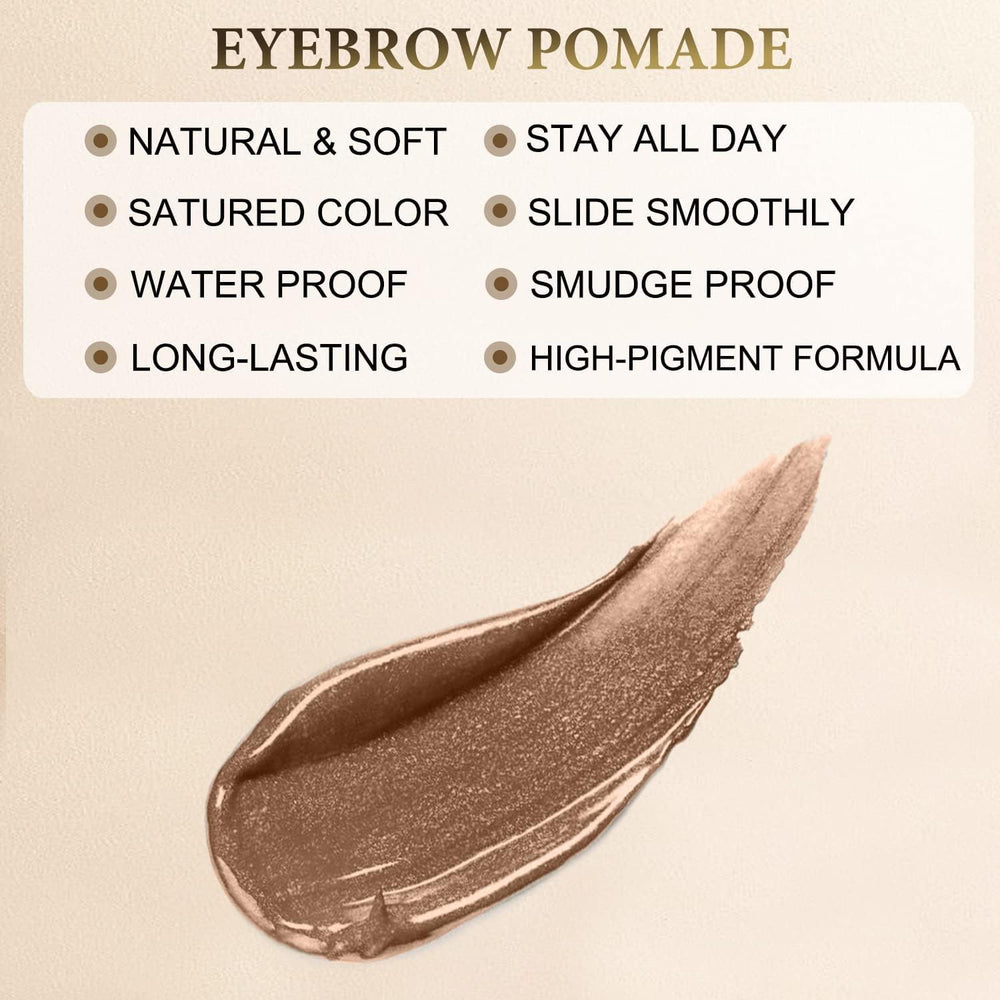 LAVONE Eyebrow Pomade brush application highlights precise, natural brow shaping