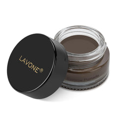 LAVONE Eyebrow Pomade compact jar close-up for long-lasting hold