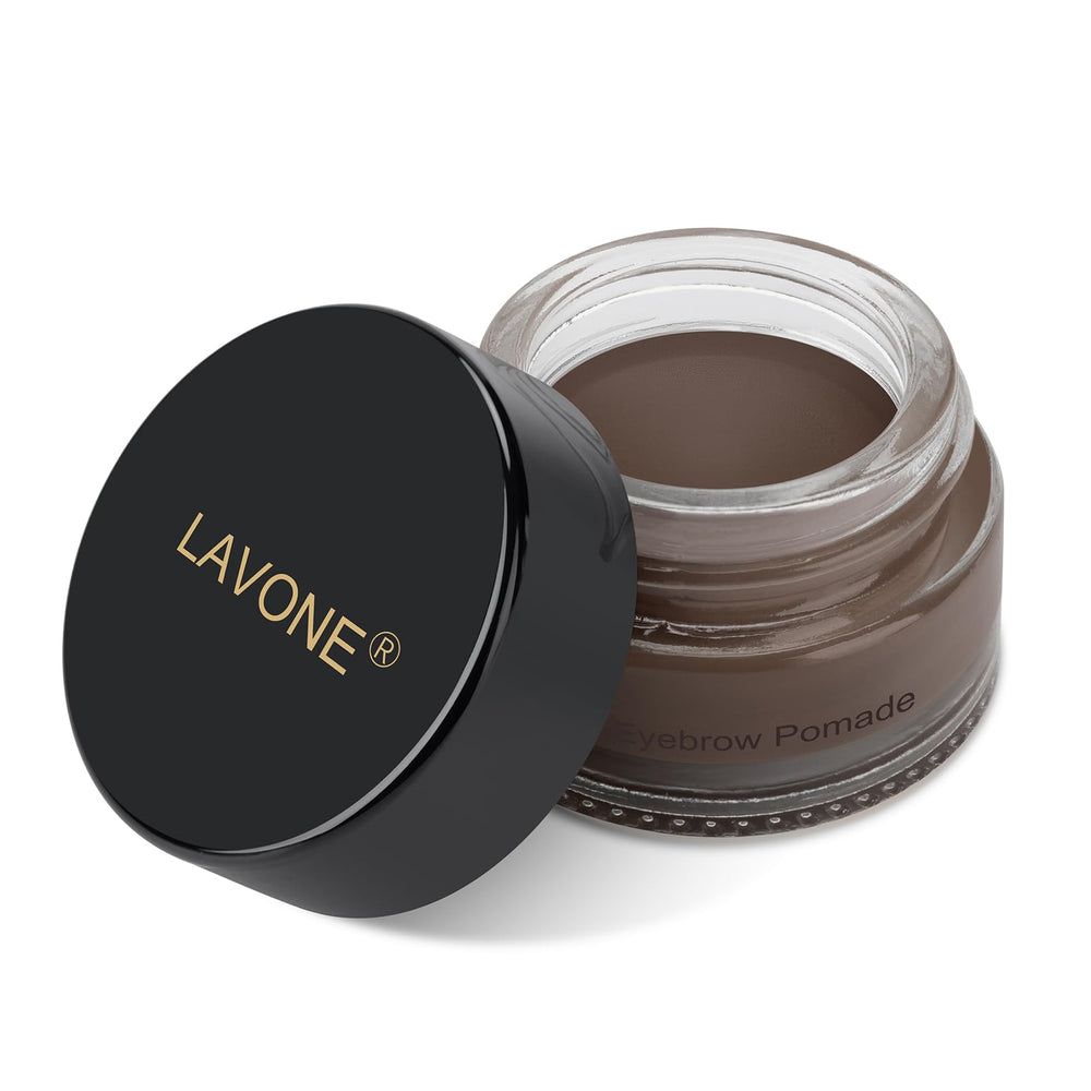 LAVONE Eyebrow Pomade waterproof hold swatch demonstrates long wear effect