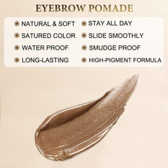 LAVONE natural eyebrow pomade creates three-dimensional fuller brows.
