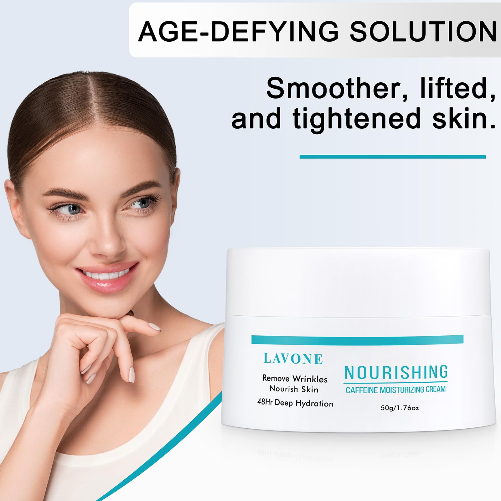 LAVONE jar with niacinamide and EV vitamins focusing on gentle repair