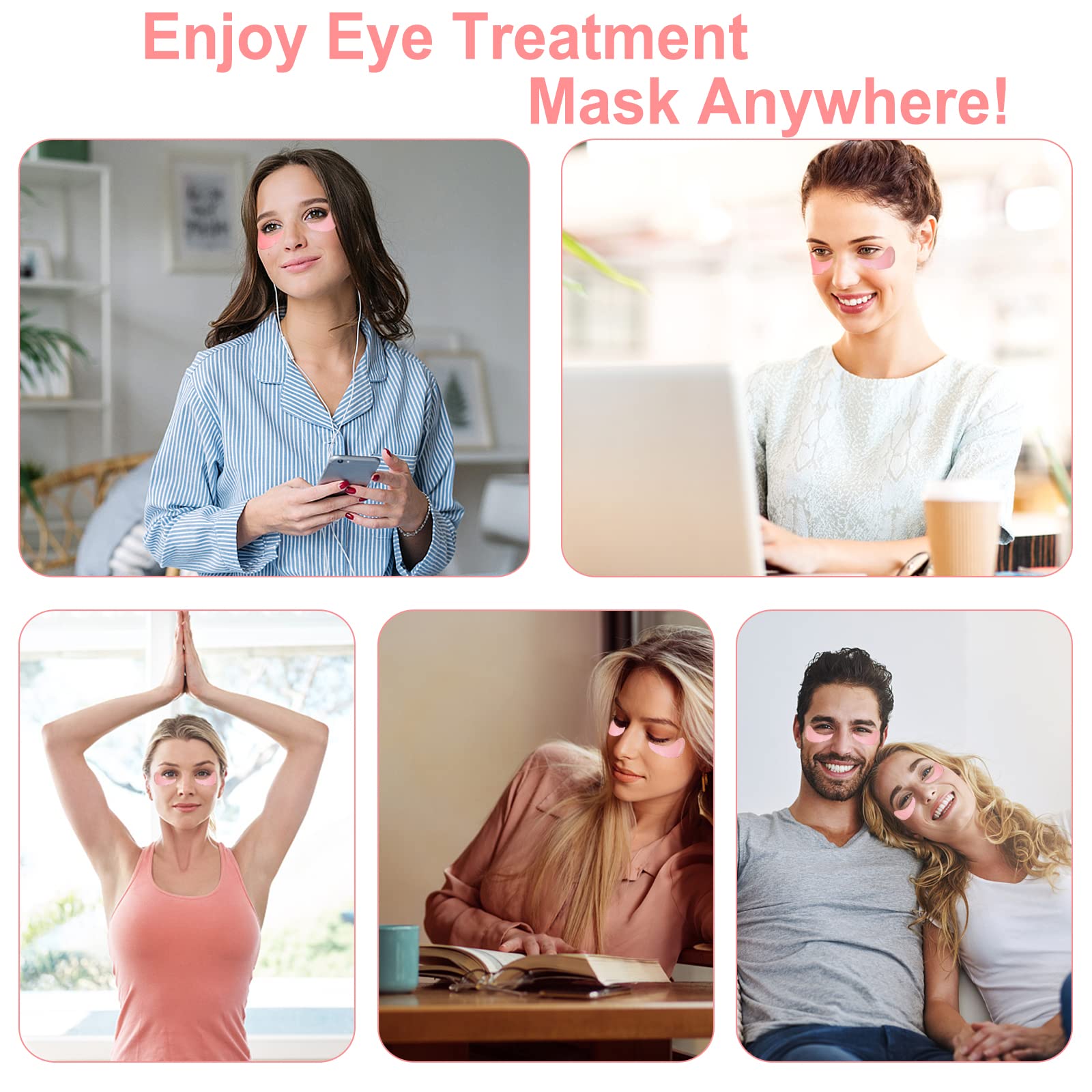 LAVONE packaging display of rose eye patches