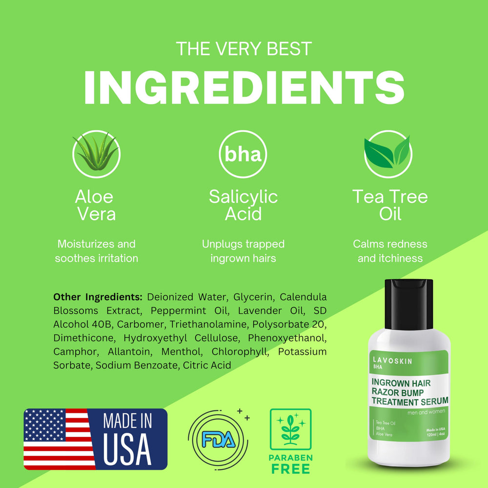 LAVO Tea Tree Gel after shaving for calming skin comfort.