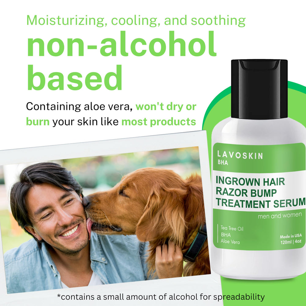 LAVO Tea Tree Gel suitable for face and neck after waxing.