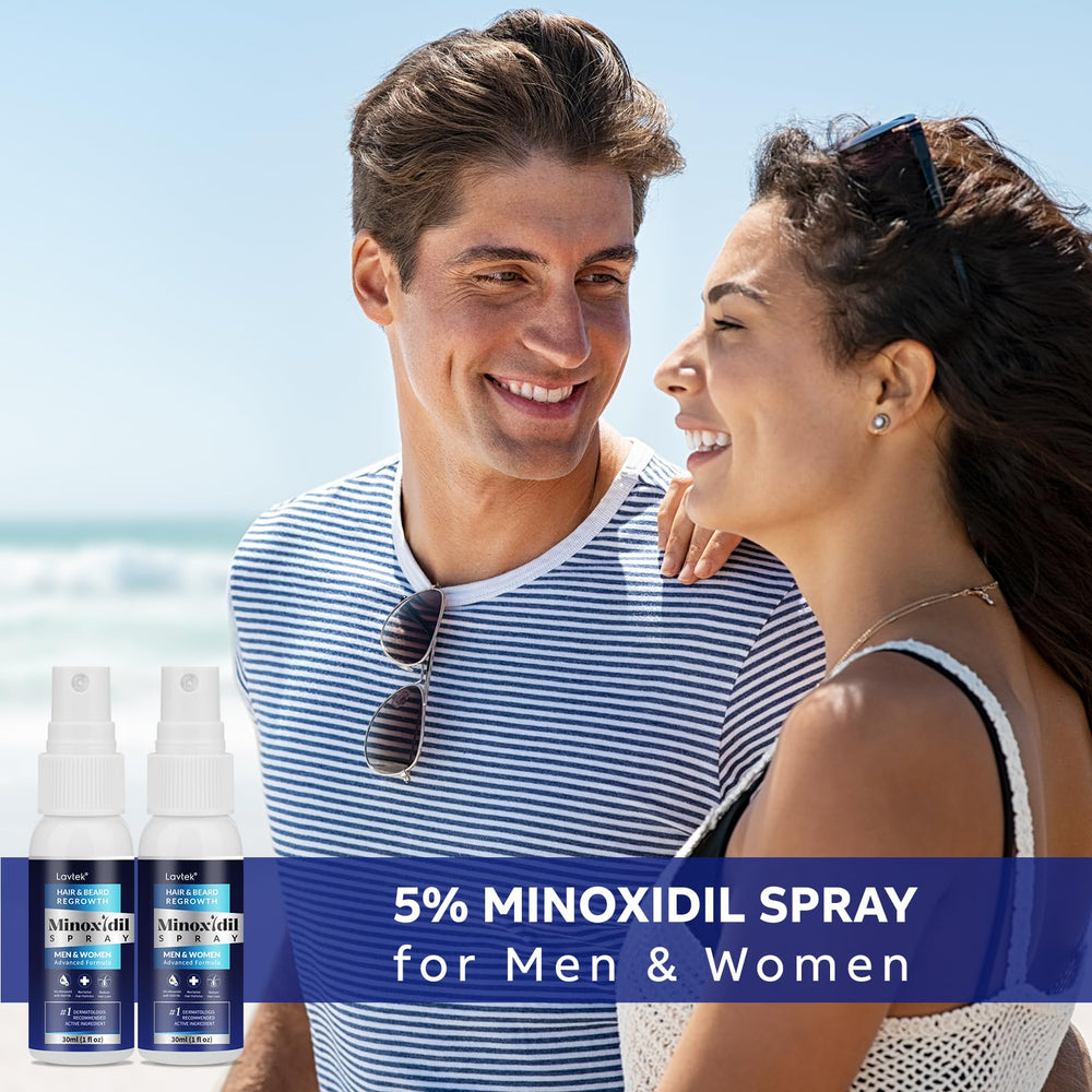 Lavtek 2-pack Minoxidil solution box highlighting value.