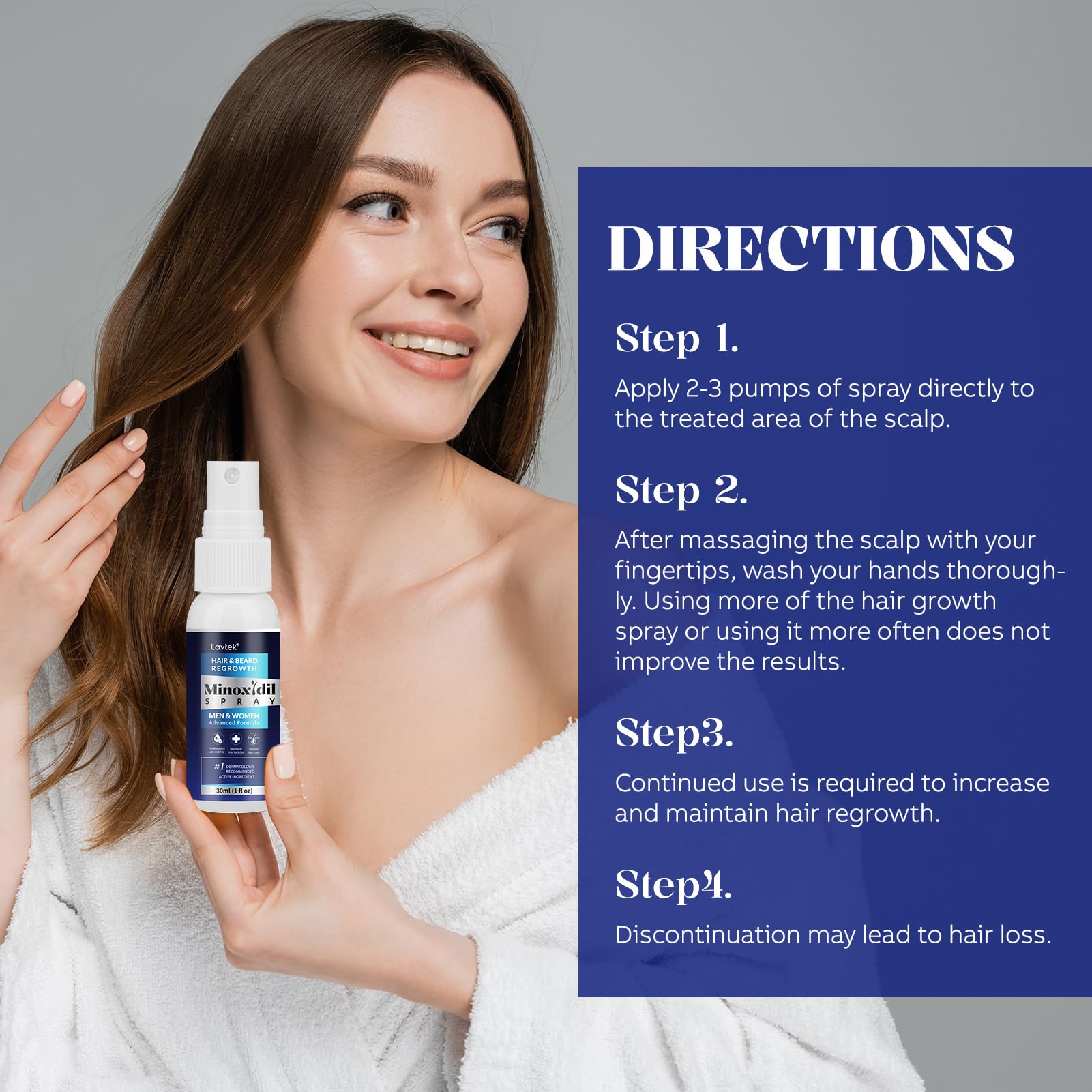 Lavtek Minoxidil beard growth option for men.