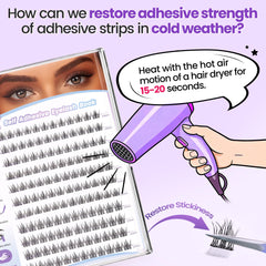 LAWINK self-adhesive clusters in 11mm for added fullness.