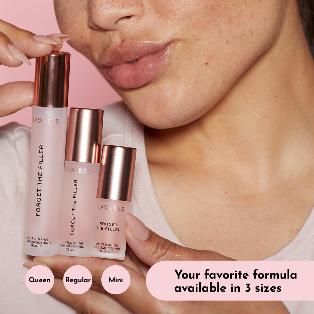 LAWLESS packaging and branding display with premium, clean beauty aesthetic