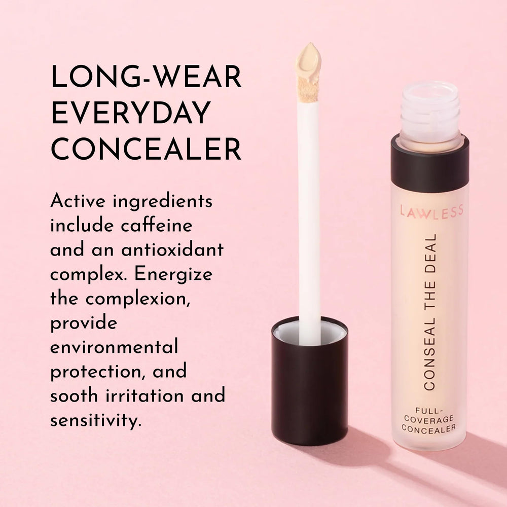Lawless Conseal The Deal close-up skin glow and smoothness