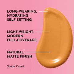 Lawless Conseal The Deal Camel skin swatch demonstrates full coverage with a natural look.
