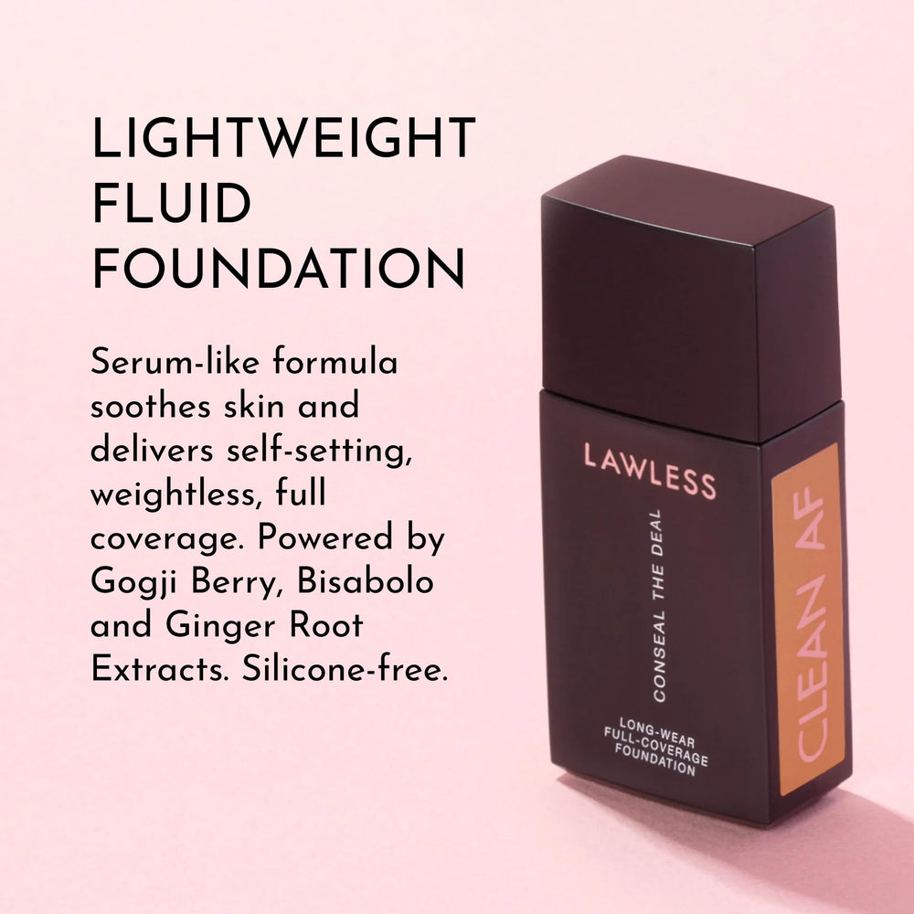 Lawless sable packaging shot signals premium design and eco-conscious messaging.