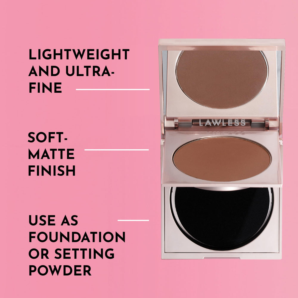 Lawless deep shade with a matte, soft-focus finish in close-up.