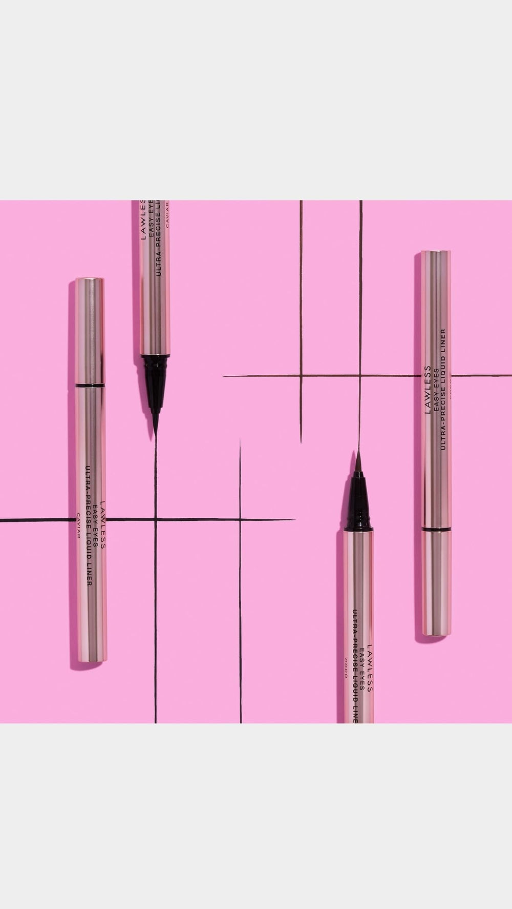 LAWLESS Easy Eyes vegan formula supports clean beauty routines.