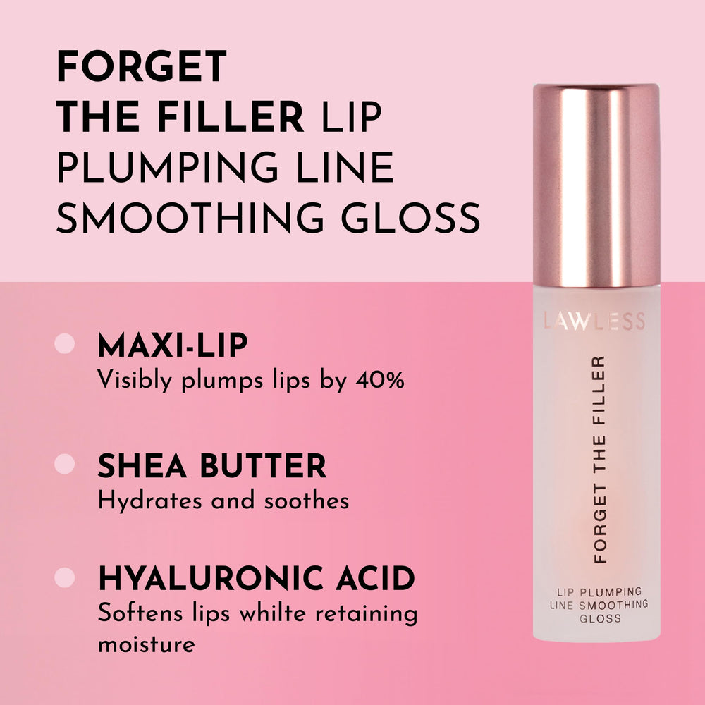 Lawless Forget The Filler applicator hug on lips for smooth application