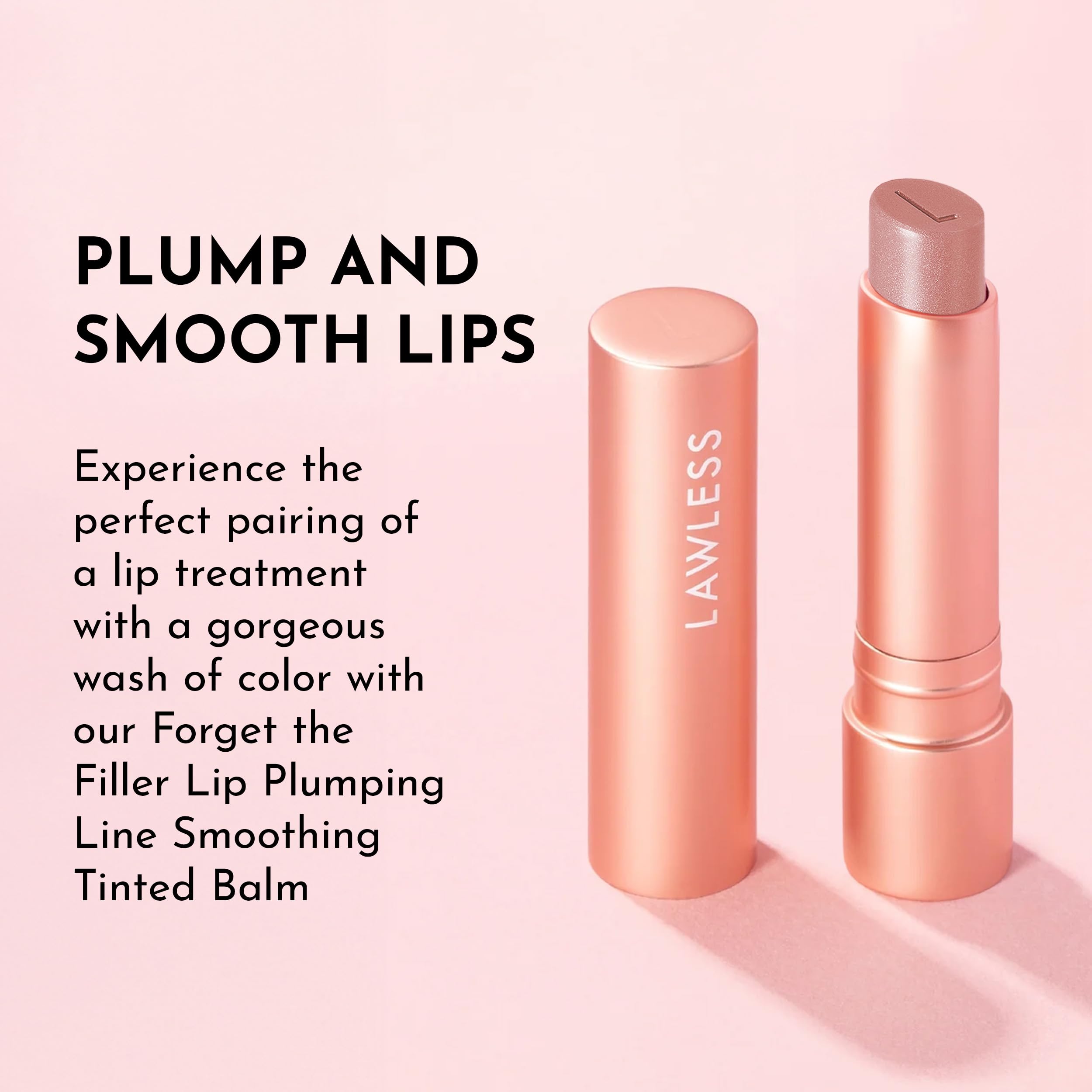 Lawless branding on display emphasizes clean ingredients and quality for daily wear.