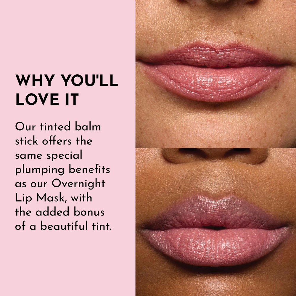Lawless Forget the Filler on lips demonstrates a cushioned tint appearance.