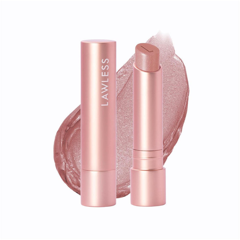 Lawless Forget the Filler balm packaging shown, sleek and travel-friendly for on-the-go hydration.