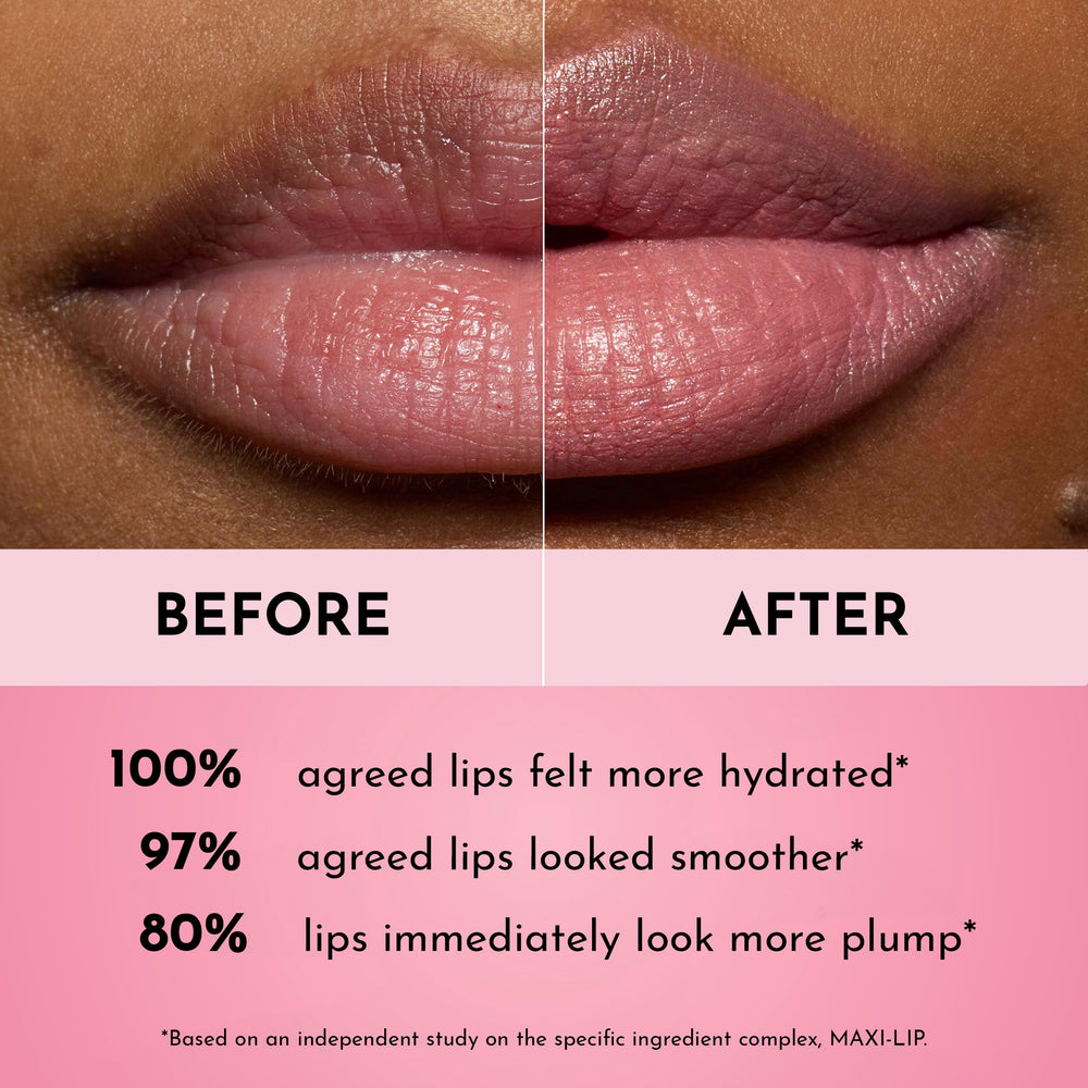 Lawless Forget the Filler balm texture close-up shows a melt-in glide.