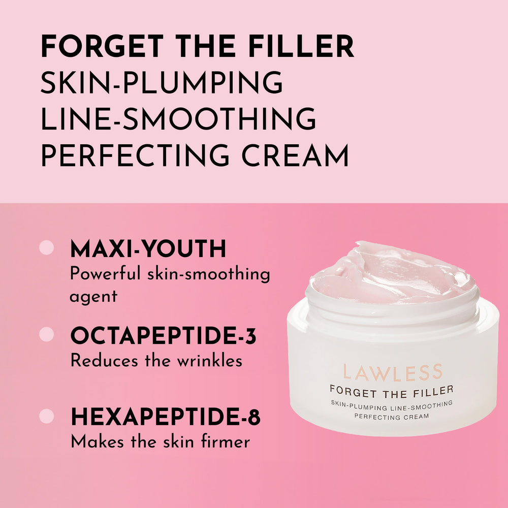 Lawless Forget the Filler bottle with pump, smooth daily application