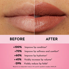 Lawless Forget the Filler Cookie lipstick on lips for natural everyday look