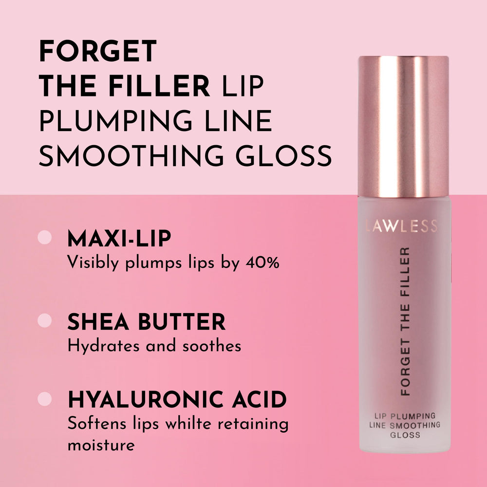 Lawless Forget The Filler lip plumper applicator hugs lips for comfort