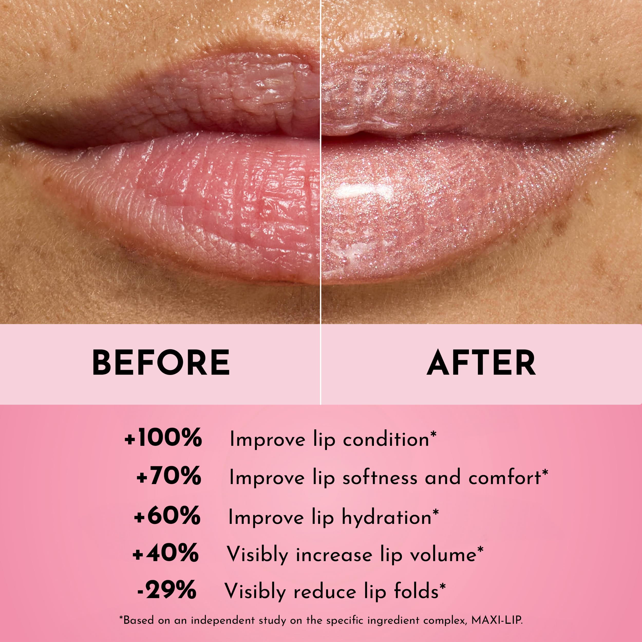Lawless Forget the Filler Candy Sky ingredients vignette featuring shea butter and rosehip oil.