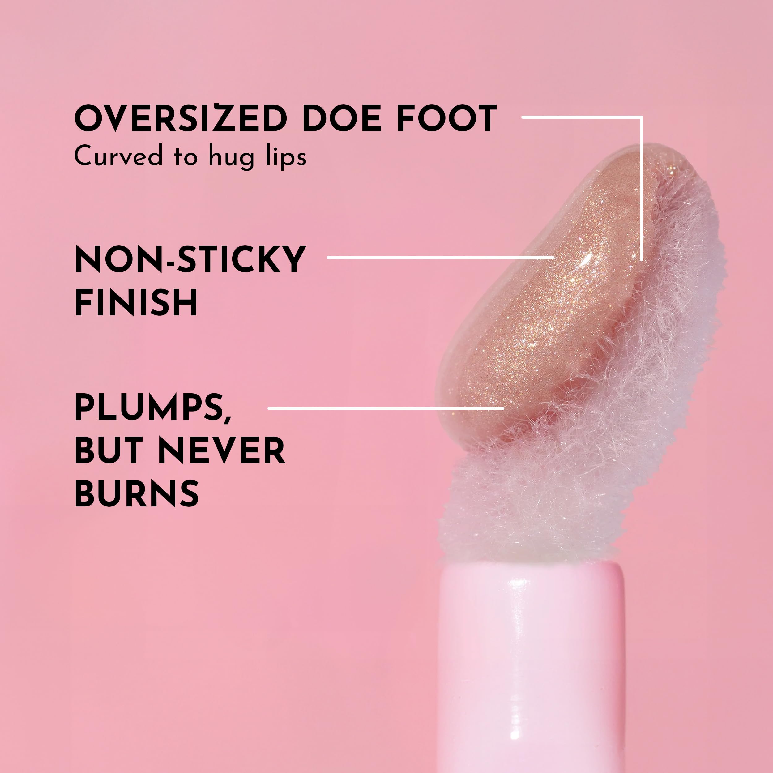 Lawless Forget the Filler Candy Sky gloss on lips with glossy wet-look finish.