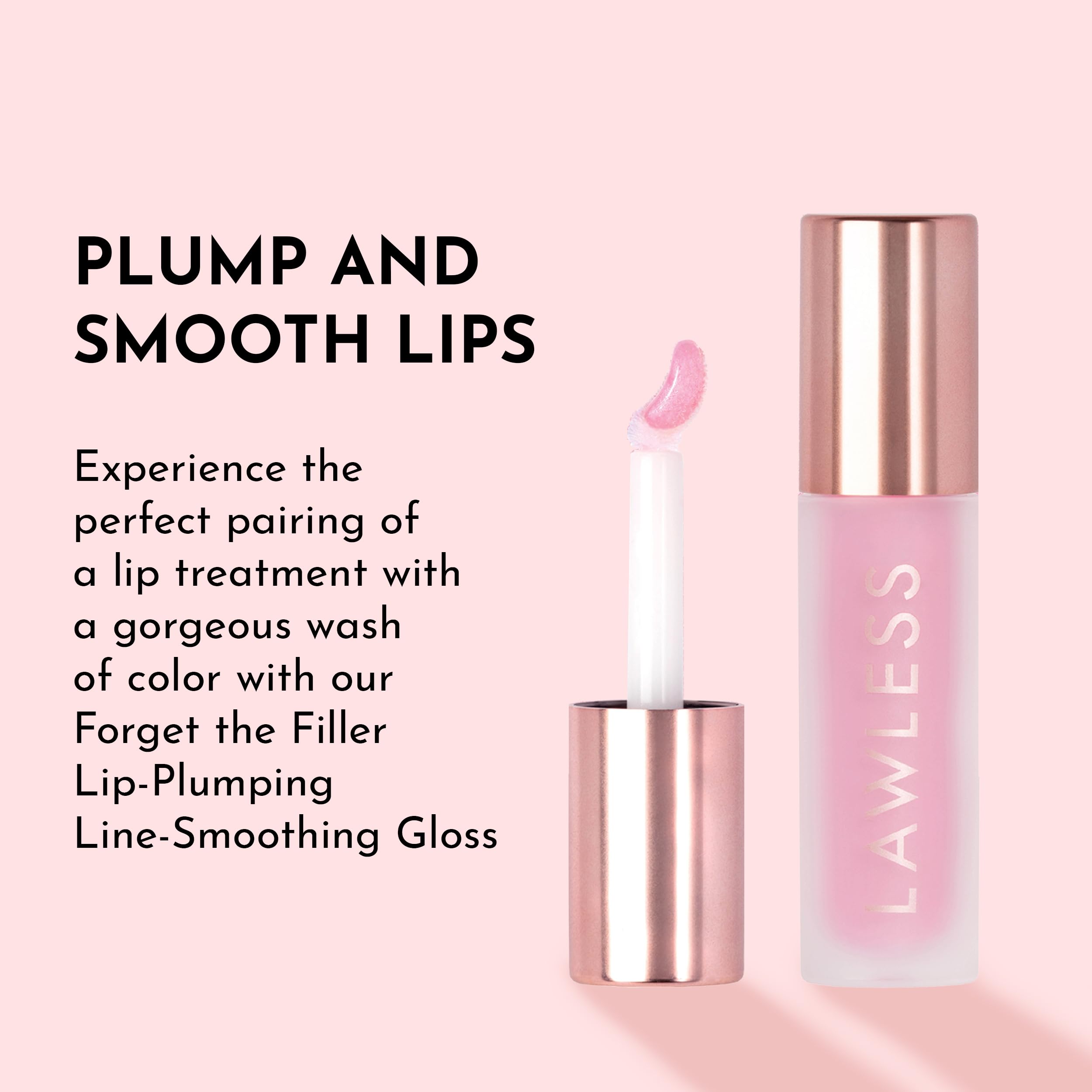 In-hand swatch shows creamy texture for layering with lipstick, Lawless