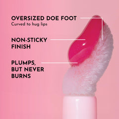 Lawless Forget The Filler gloss plump-look close-up highlights fuller appearance.