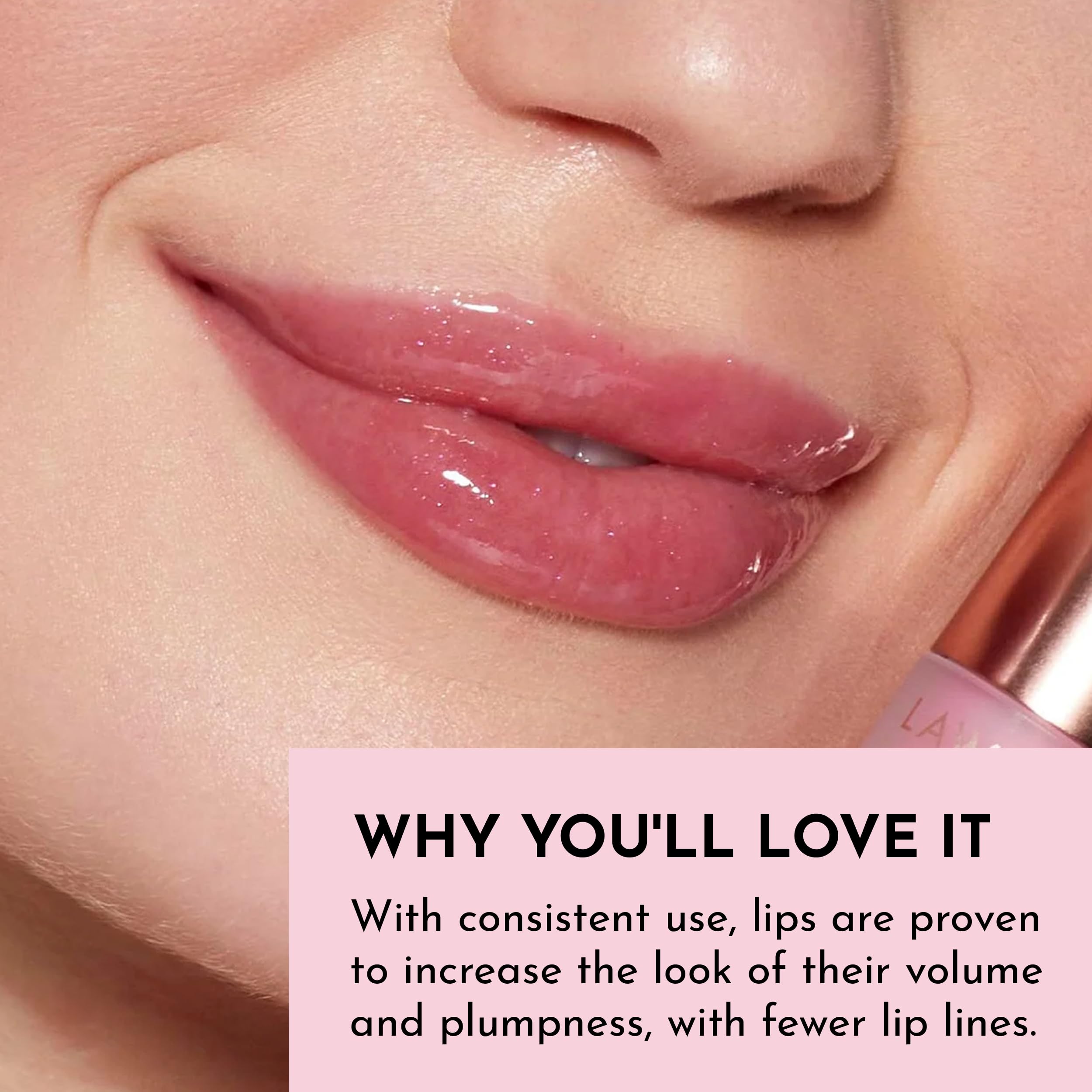 Lawless Forget The Filler gloss rosehip-oil-care, adds softness and comfort.
